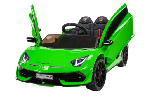 Kinderauto-Kinder-Elektroauto-Lamborghini-Aventador-SV-2x45W-grün-lackiert