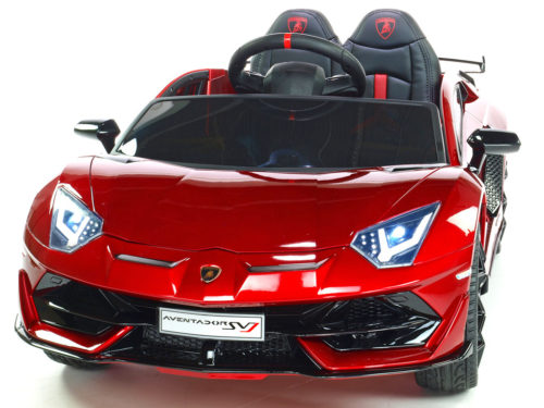 Kinderauto-Kinder-Elektroauto-Lamborghini-Aventador-SV-2x45W-weinrot-lackiert