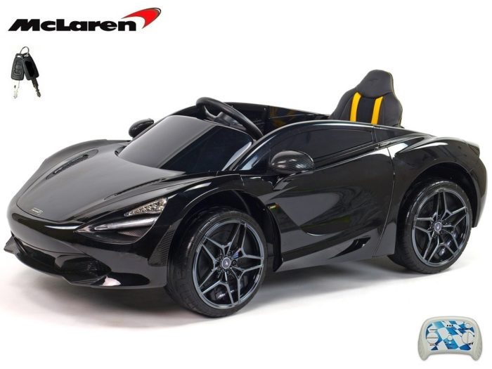 Kinderauto-Kinder-Elektroauto-McLaren-1-Sitzer-2x45w-schwarz-lackiert