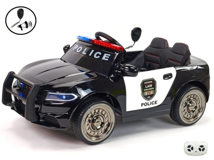 Kinderauto-Kinder-Elektroauto-Polizei-USA-2x45W-lackiert