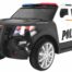 Kinderauto-Kinder-Elektroauto-Polizei-Geländewagen-2x45W-schwarz-weiß