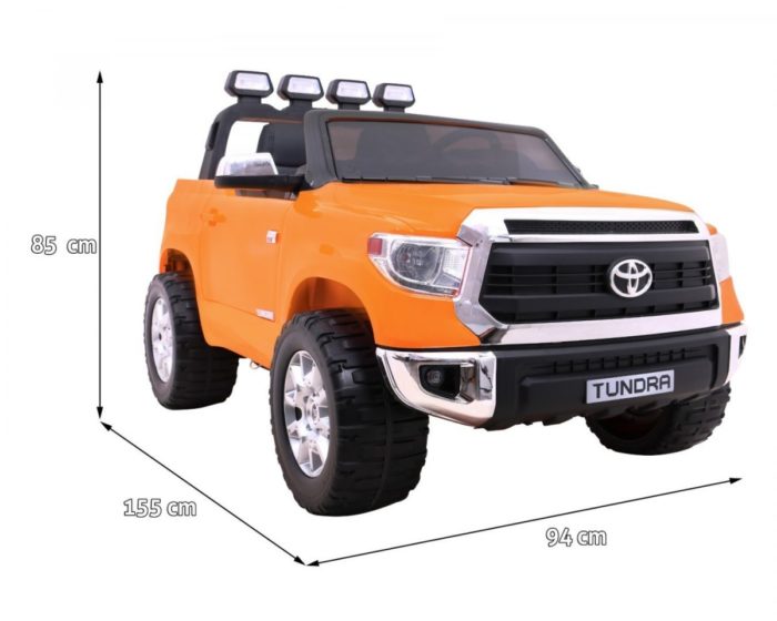 Kinderauto-Kinder-Elektroauto-Toyota-Tundra-XXXL-2-Sitzer-24V-2x200W-orange-Maße