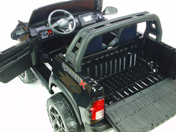 Kinderauto-Kinder-Elektroauto-Toyota-Hilux-4x35W-schwarz-lackiert