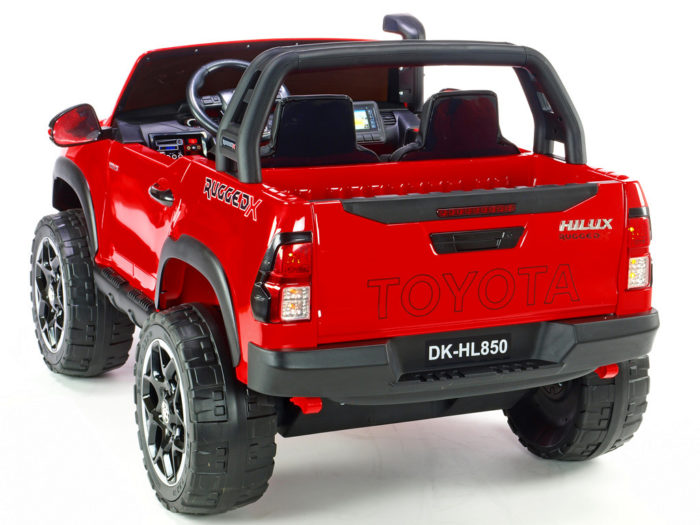 Kinderauto-Kinder-Elektroauto-Toyota-Hilux-4x35W-rot-lackiert