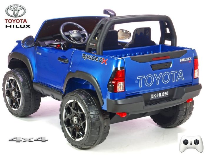 Kinderauto-Kinder-Elektroauto-Toyota-Hilux-4x35W-blau-lackiert