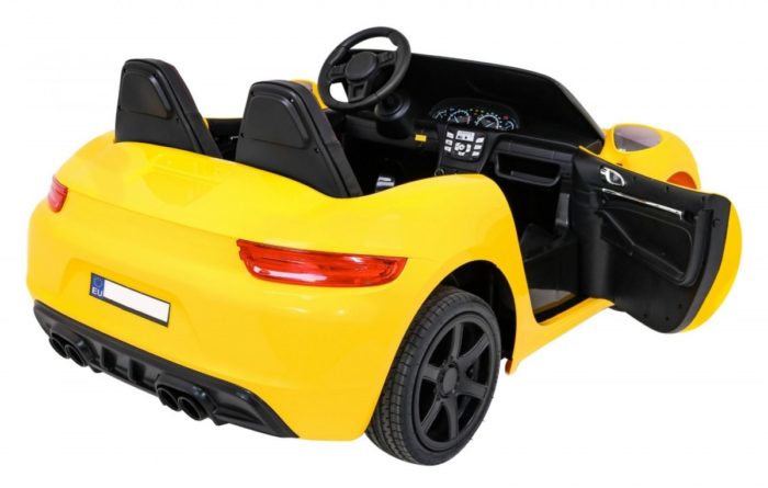 Kinderauto-Kinder-Elektroauto-High-Speed-Perfecta-Facelift-2020-15Km/h-100Kg-Tragkraft-gelb