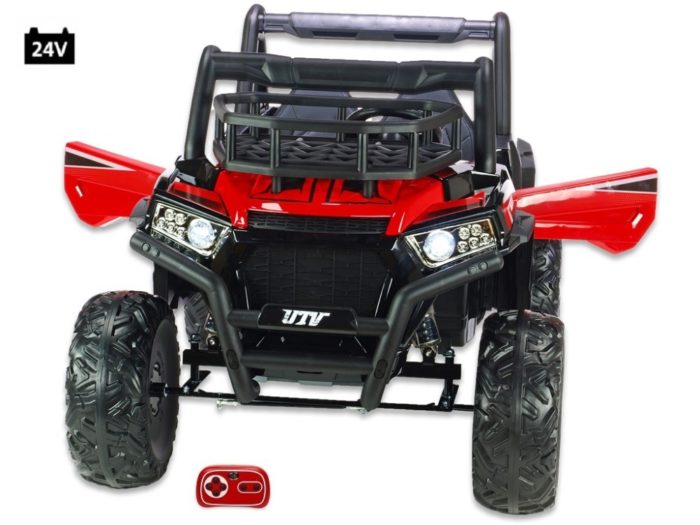 Kinderauto-Kinder-Elektroauto-UTV-Buggy-Super-Muster-1000R-2-Sitzer-24V-2x200W-rot