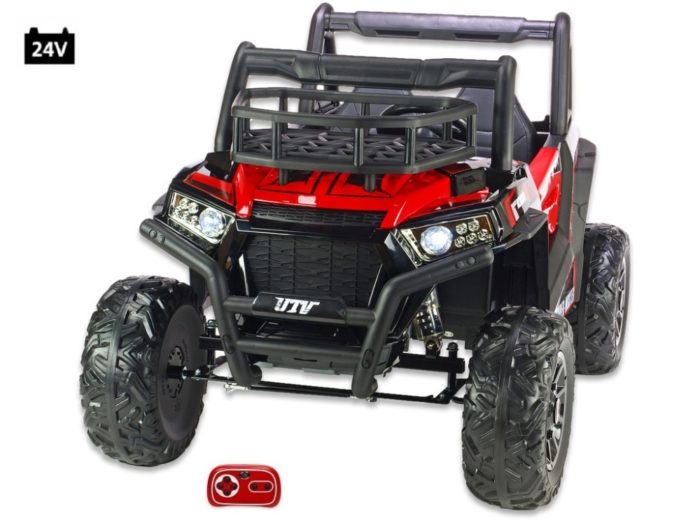 Kinderauto-Kinder-Elektroauto-UTV-Buggy-Super-Muster-1000R-2-Sitzer-24V-2x200W-rot