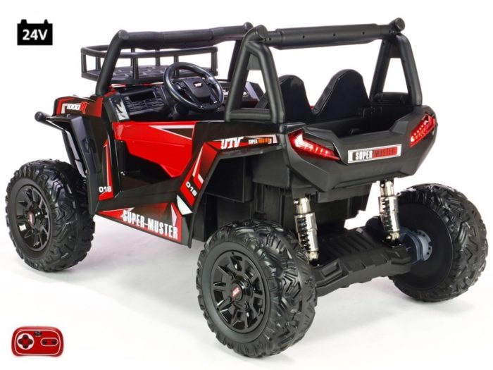 Kinderauto-Kinder-Elektroauto-UTV-Buggy-Super-Muster-1000R-2-Sitzer-24V-2x200W-rot