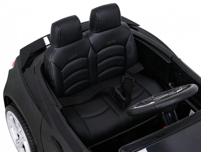Kinderauto-Kinder-Elektroauto-Chevrolet-Camaro-2x35W-schwarz-Ledersitz