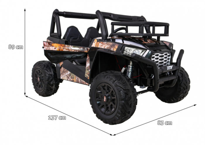 Kinderauto-Kinder-Elektroauto-UTV-Buggy-Super-Muster-1000R-2-Sitzer-24V-2x200W-tarnfarben-Maße