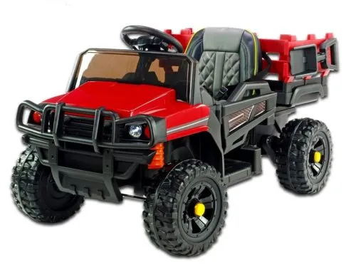 Kinderauto-Kinder-Elektroauto-Farmer-Pick-Up-2x45W-rot
