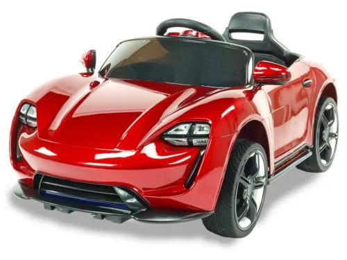 Kinderauto-Kinder-Elektroauto-Neon-Racer-2x45W-weinrot-lackiert
