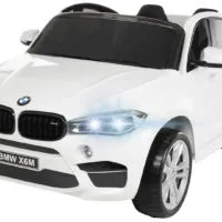 Kinderauto-Kinder-Elektroauto-BMW-X6M-XXL-2x120W-2-Sitzer-weiß