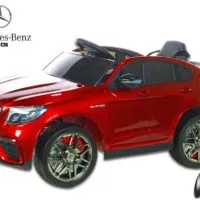 Kinderauto-Kinder-Elektroauto-Mercedes-GLC-63S-1-Sitzer-2x35w-weinrot-lackiert