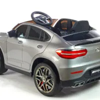 Kinderauto-Kinder-Elektroauto-Mercedes-GLC-63S-1-Sitzer-2x35w-silber-lackiert