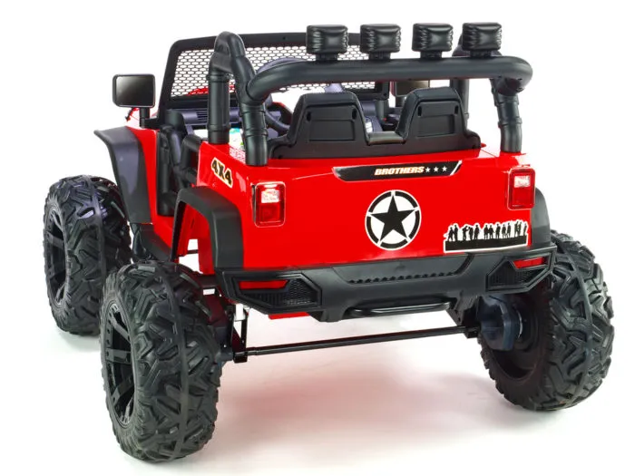 Kinderauto-Kinder-Elektroauto-Brothers-Geländewagen-24V-2x200W-1-Sitzer-rot