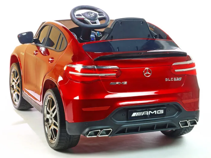 Kinderauto-Kinder-Elektroauto-Mercedes-GLC-63S-1-Sitzer-2x35w-weinrot-lackiert