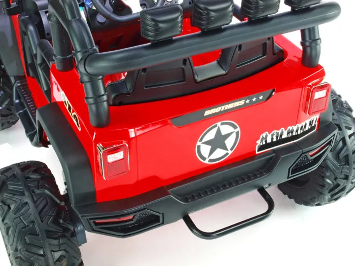 Kinderauto-Kinder-Elektroauto-Brothers-Geländewagen-24V-2x200W-1-Sitzer-rot