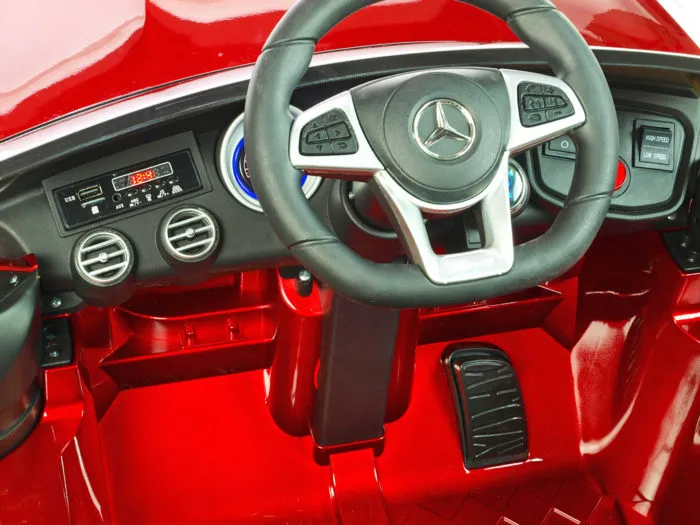 Kinderauto-Kinder-Elektroauto-Mercedes-GLC-63S-1-Sitzer-2x35w-weinrot-lackiert