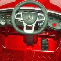 Kinderauto-Kinder-Elektroauto-Mercedes-GLC-63S-1-Sitzer-2x35w-weinrot-lackiert-Lenkrad