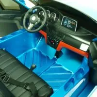 Kinderauto-Kinder-Elektroauto-BMW-X6M-XXL-2x120W-2-Sitzer-blau-lackiert-Lenkrad