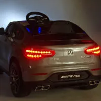 Kinderauto-Kinder-Elektroauto-Mercedes-GLC-63S-1-Sitzer-2x35w-silber-lackiert-Rücklicht