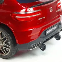 Kinderauto-Kinder-Elektroauto-Mercedes-GLC-63S-1-Sitzer-2x35w-weinrot-lackiert-Transportrollen