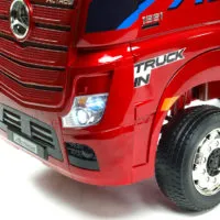 Kinderauto-Kinder-Elektroauto-Mercedes-Actros-4x45W-weinrot-lackiert