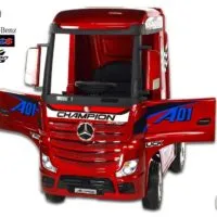Kinderauto-Kinder-Elektroauto-Mercedes-Actros-4x45W-weinrot-lackiert