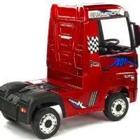 Kinderauto-Kinder-Elektroauto-Mercedes-Actros-4x45W-weinrot-lackiert