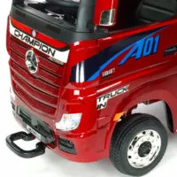 Kinderauto-Kinder-Elektroauto-Mercedes-Actros-4x45W-weinrot-lackiert