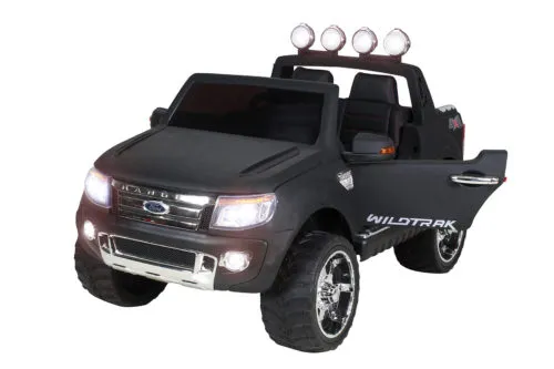 Kinderauto-Kinder-Elektroauto-Ford-Ranger-wildtrak-2-Sitzer-2x45W-matt-schwarz-lackiert