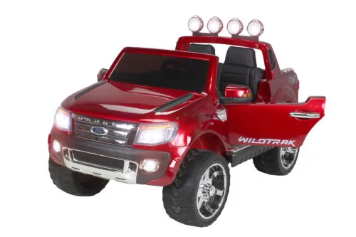 Kinderauto-Kinder-Elektroauto-Ford-Ranger-wildtrak-2-Sitzer-2x45W-weinrot-lackiert