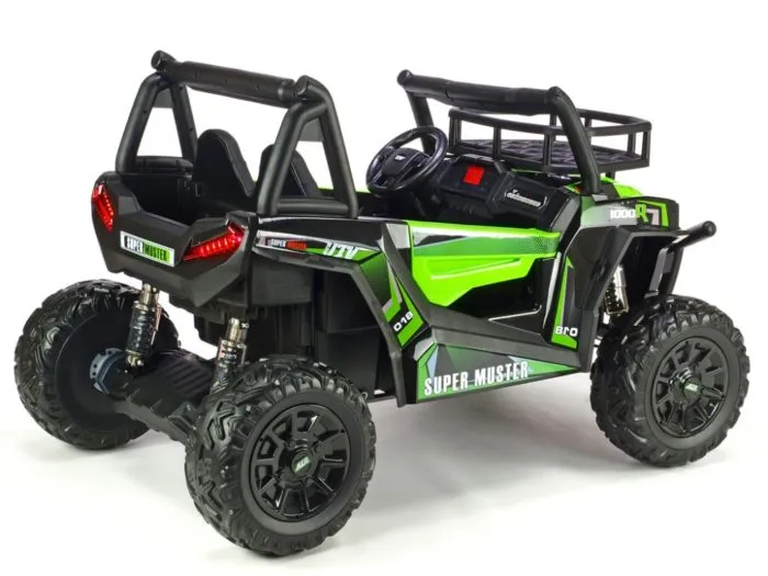 Kinderauto-Kinder-Elektroauto-UTV-Buggy-Super-Muster-1000R-2-Sitzer-24V-2x200W-grün