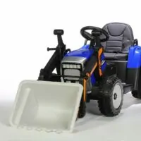 Kinderauto-Kinder-Elektroauto-Traktor-mit-Frontlader-Schaufel-2x45w-blau